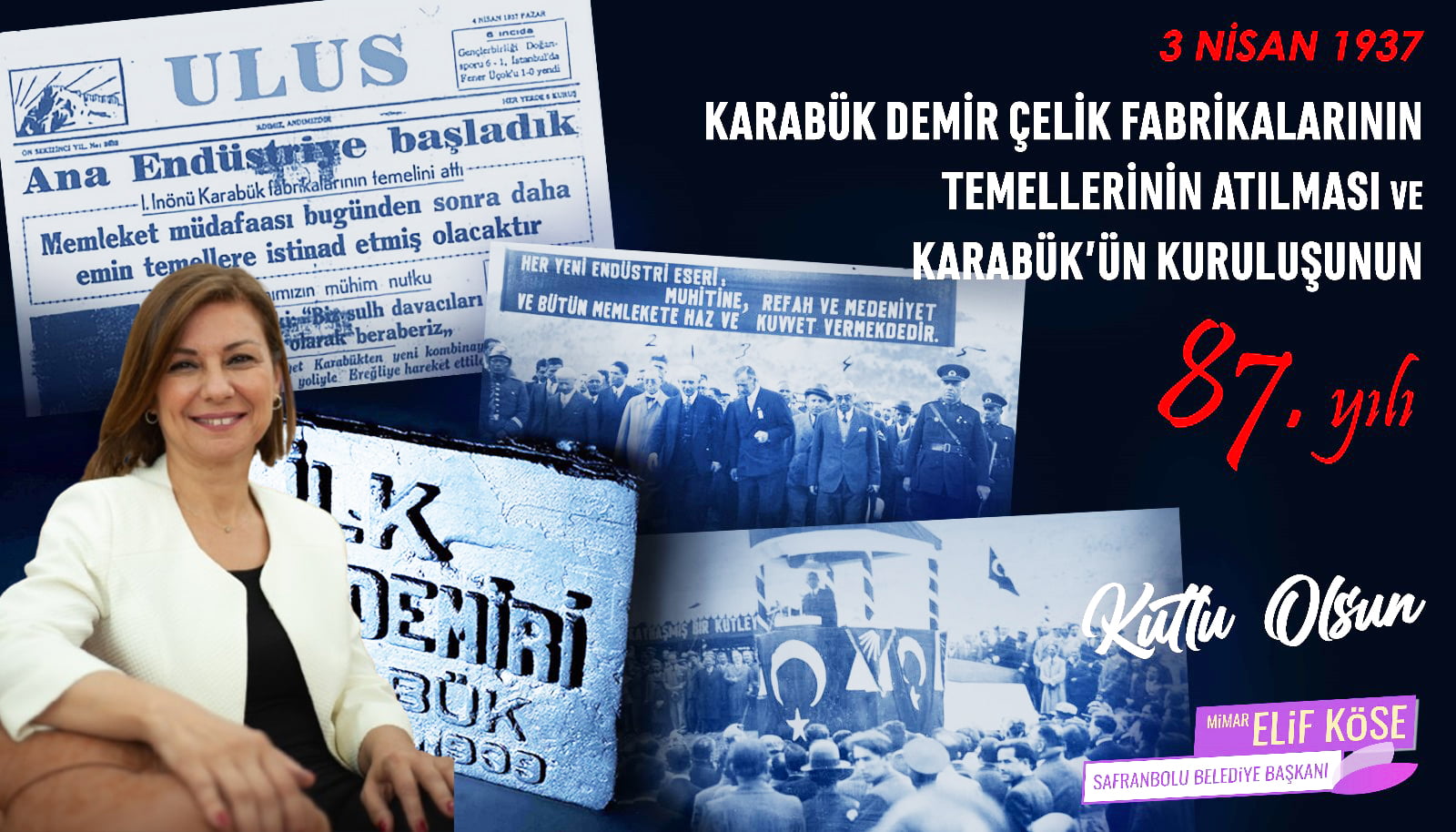 BAŞKAN ELİF KÖSE’DEN 3 NİSAN MESAJI