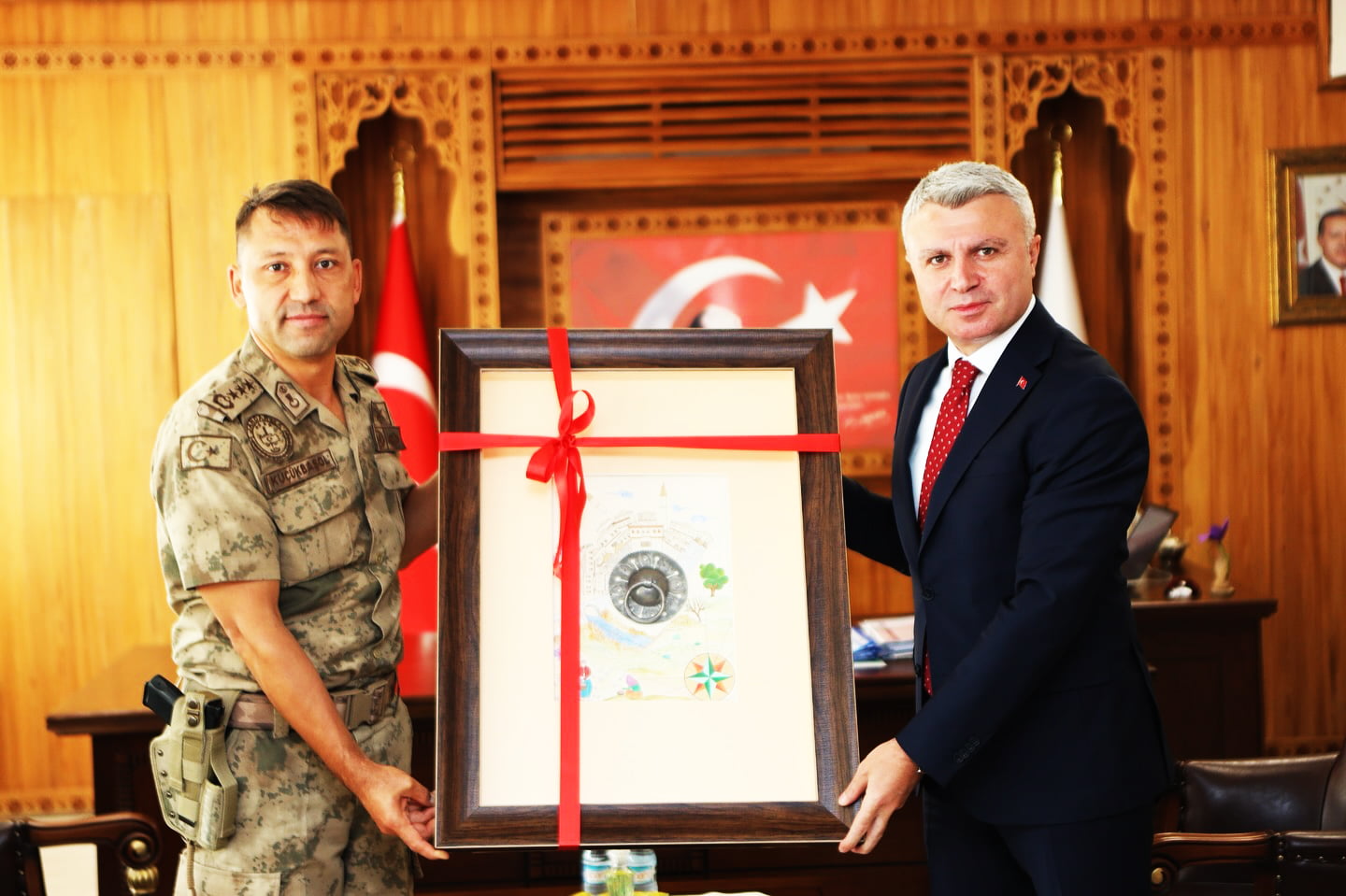 Küçükbaşol’dan  Yavuz ve Yazıcı’ya  Veda Ziyareti