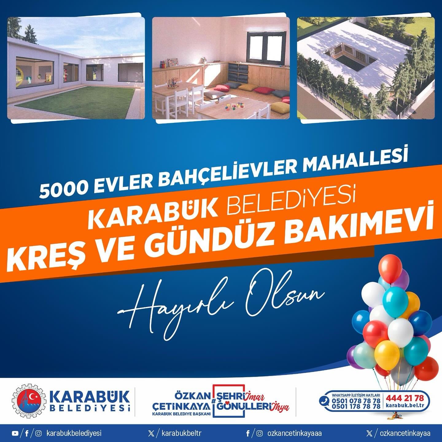 Karabük Belediyesi Kreş ve Gündüz Bakımevi Projesi Kabul Edildi