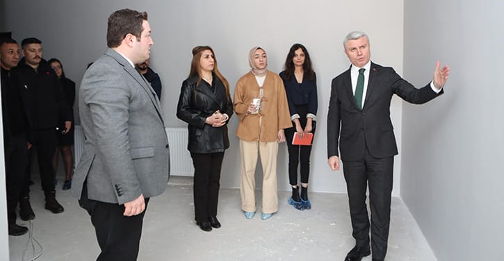 YAZICI, AİLE DESTEK MERKEZİ                          İNŞAATINI İNCELEDİ