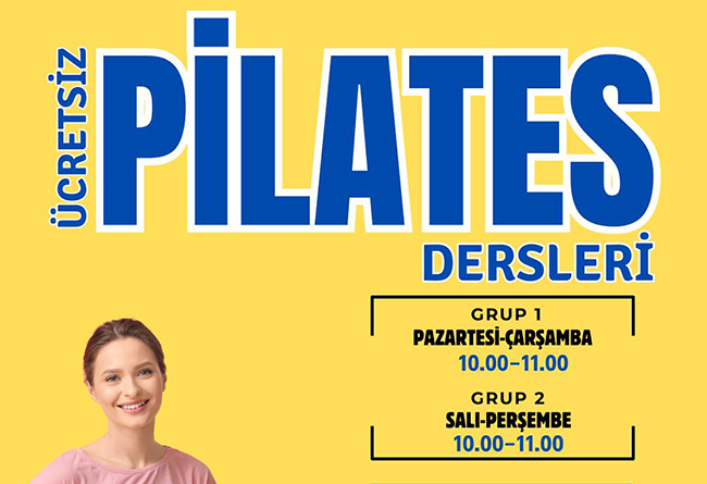 ÜCRETSİZ PİLATES DERSLERİ BAŞLIYOR