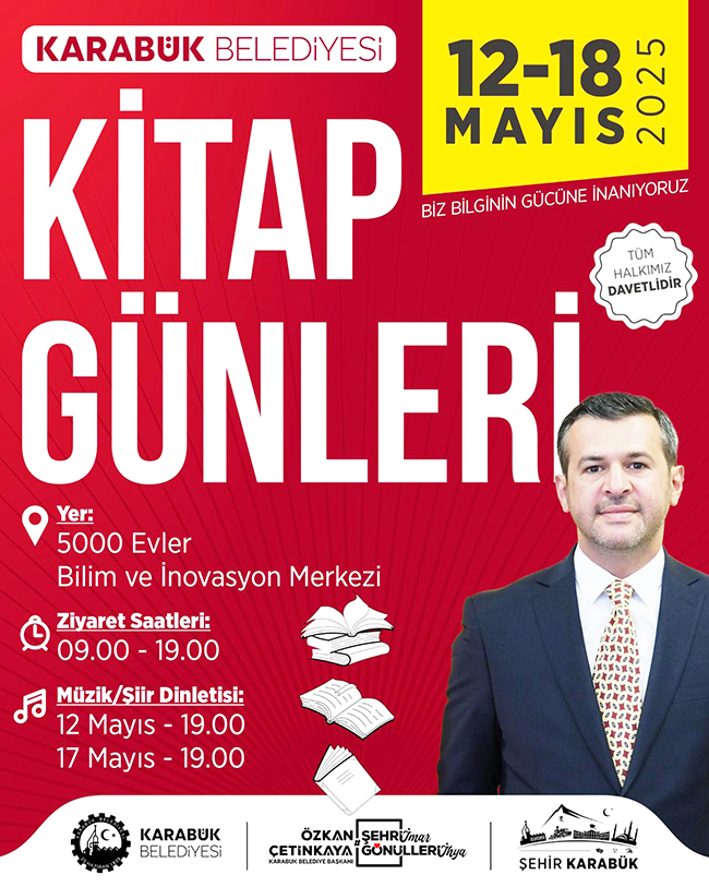 KARABÜK BELEDİYESİ KİTAP GÜNLERİ BAŞLIYOR